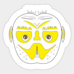 Mister Applehead - Funny character face Sticker